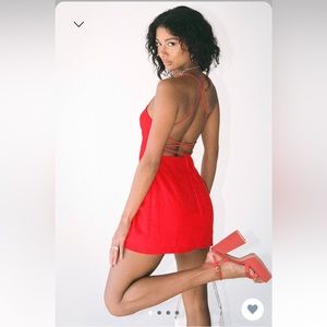 Si Senorita Mini Dress Red